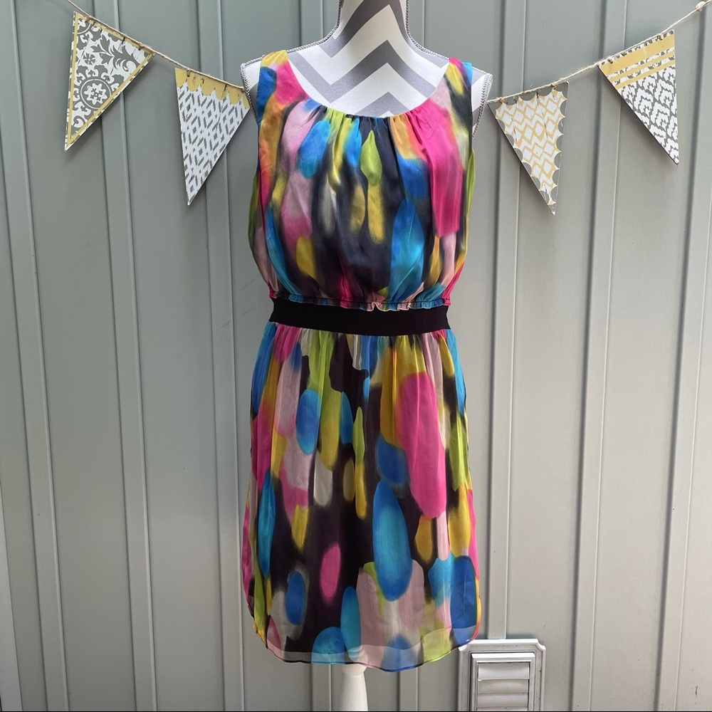 The Limited Colorful Chiffon Dress